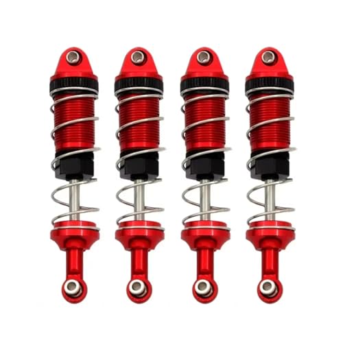 JYYTERD Kompatibel Mit MN MN86S MN86 G500 1/12 RC Autoteile Metall Upgrade Modifikation Extern Für Federstoßdämpfer RC Stoßdämpfer(Red) von JYYTERD