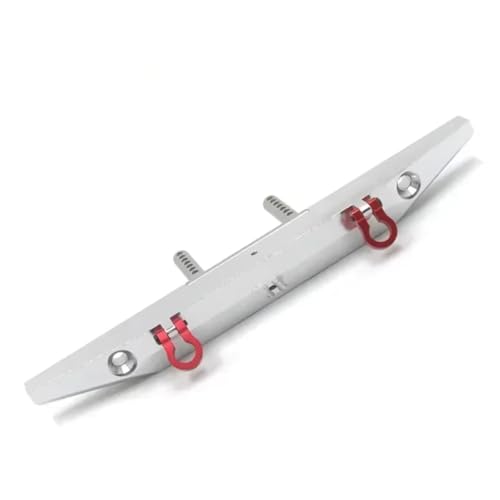 JYYTERD Kompatibel Mit MN MN999 Für Wrangler Für TRX4 Für SCX10 90046 90047 RC-Autoteilezubehör Metall-Antikollisionsstoßstange RC-Stoßstange(Silver) von JYYTERD