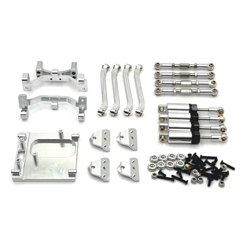 JYYTERD Kompatibel Mit MN99S 1/12 Rc Auto-Ersatzteilen, Metall-Upgrade-Spurstangen-Stoßdämpfer-Kit-Tasche RC Stoßdämpfer(White) von hjuink