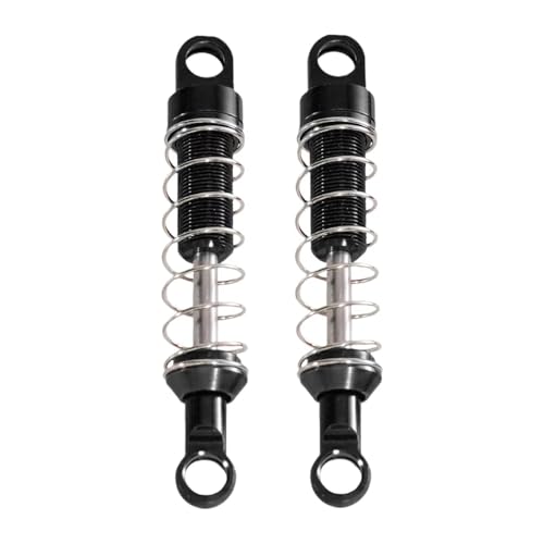 JYYTERD Kompatibel Mit MN99S Für MN168 Für MN78 Für MN82 1/12 RC Auto Teil Stoßdämpfer Ersetzen Teile Aluminium Legierung Ersatzteile RC Stoßdämpfer(Black,2pcs) von hjuink