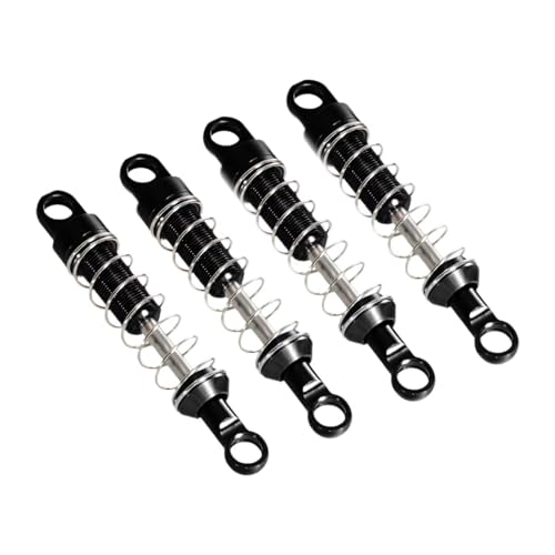 JYYTERD Kompatibel Mit MN99S Für MN168 Für MN78 Für MN82 1/12 RC Auto Teil Stoßdämpfer Ersetzen Teile Aluminium Legierung Ersatzteile RC Stoßdämpfer(Black,4pcs) von hjuink