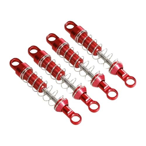 JYYTERD Kompatibel Mit MN99S Für MN168 Für MN78 Für MN82 1/12 RC Auto Teil Stoßdämpfer Ersetzen Teile Aluminium Legierung Ersatzteile RC Stoßdämpfer(Red,4pcs) von hjuink