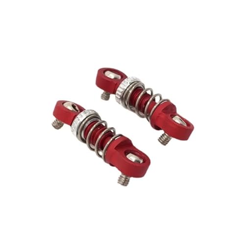 JYYTERD Kompatibel Mit Mini-Q8 Für Mini-Q9 1/28 RC Autoteile, Metall-Upgrade, Modifiziertes Äußeres Für Federstoßdämpfer RC Stoßdämpfer(Red) von JYYTERD