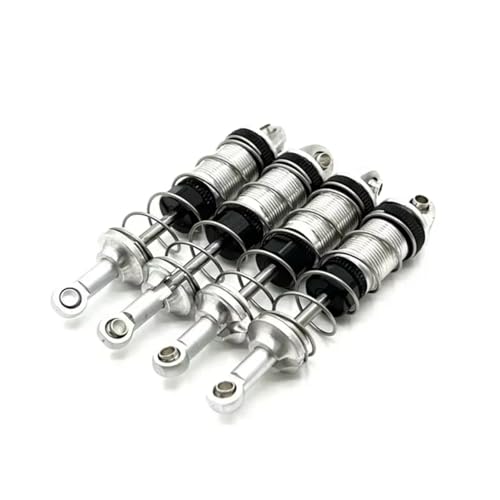 JYYTERD Kompatibel Mit Mjx 16207 16208 16209 16210 1/16 Rc Car Metall-Upgrade-Teile Vorne Und Hinten Stoßdämpfer RC Stoßdämpfer(Silver) von JYYTERD