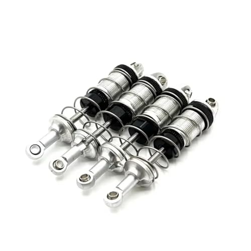 JYYTERD Kompatibel Mit Mjx 16207 16208 16209 16210 1/16 Rc Car Metall-Upgrade-Teile Vorne Und Hinten Stoßdämpfer RC Stoßdämpfer(Silver) von JYYTERD