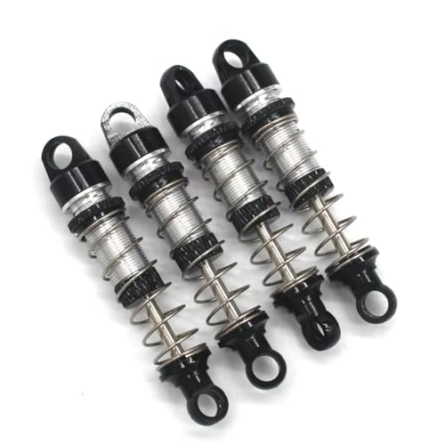 JYYTERD Kompatibel Mit Mn Für Mn78 Für Mn168 1/12 RC Auto Metall-Upgrade-Armaturen Öldruck-Stoßdämpfer RC Stoßdämpfer(Black) von JYYTERD