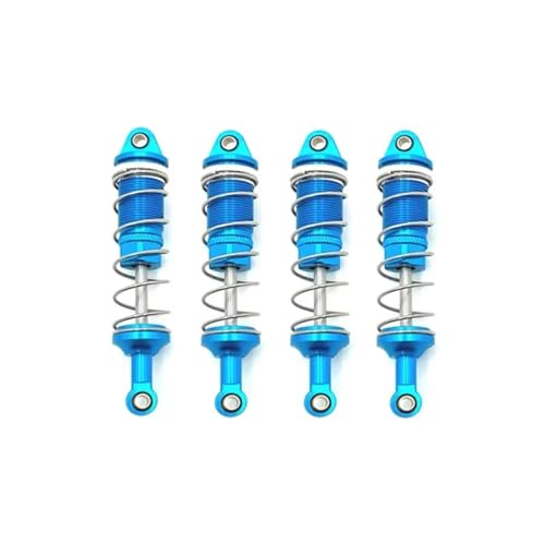 JYYTERD Kompatibel Mit Racing Für PTG-2 Für PTG-2R 1/10 Rc Crawler Autozubehör Metall-Upgrade-Teile Vorne Und Hinten Hydraulische Stoßdämpfer RC Stoßdämpfer(Blue) von JYYTERD