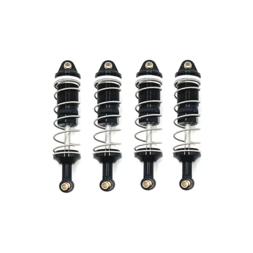 JYYTERD Kompatibel Mit Racing PTG-2 1/10 Rc Auto Upgrade Teile Zubehör Metall Öl Stoßdämpfer Dämpfer RC Stoßdämpfer(Black) von JYYTERD