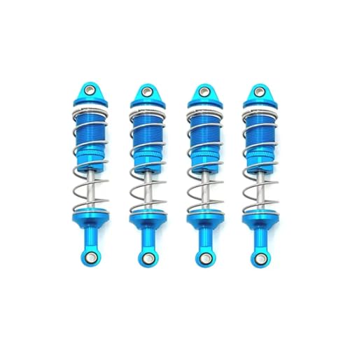JYYTERD Kompatibel Mit Racing PTG-2 1/10 Rc Auto Upgrade Teile Zubehör Metall Öl Stoßdämpfer Dämpfer RC Stoßdämpfer(Blue) von JYYTERD
