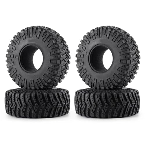 JYYTERD Kompatibel Mit SCX10 D90 Für TRX4 TF2 CC01 Für Capra 1/10 RC Autoteil 1,9 Zoll 120 Mm Durchmesser 42 Mm Breite Gummi-Raupenradreifen RC Auto Reifen(A) von hjuink