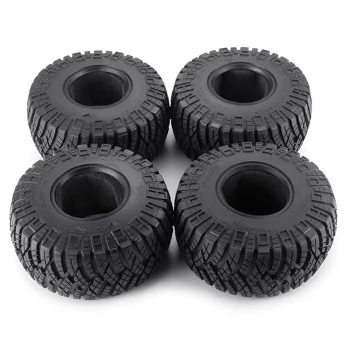 JYYTERD Kompatibel Mit SCX10 D90 Für TRX4 TF2 CC01 Für Capra 1/10 RC Autoteil 1,9 Zoll 120 Mm Durchmesser 42 Mm Breite Gummi-Raupenradreifen RC Auto Reifen(B) von hjuink