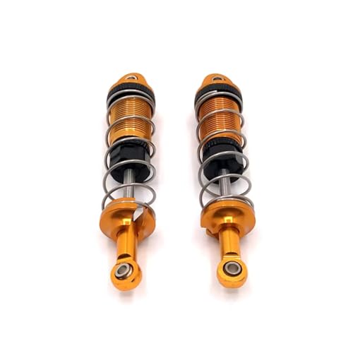 JYYTERD Kompatibel Mit SCY 16101 16102 16103 1/16 RC Car Upgrade Teile Zubehör 2 Stück Metall Öl Stoßdämpfer Dämpfer RC Stoßdämpfer(Yellow) von JYYTERD