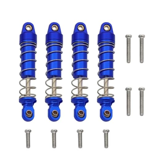 Kompatibel Mit TRX-4M 1/18 Rc Auto Für Klettern Auto Aluminium 4er-Pack Legierung Stoßdämpfer Können Mit Öl Gefüllt Werden RC Stoßdämpfer(Blue) von JYYTERD