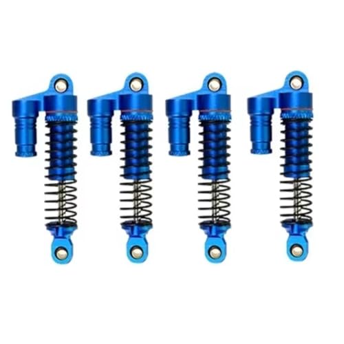 JYYTERD Kompatibel Mit TRX4M Für Bronco 1/18 RC Crawler Auto Upgrade Teile Zubehör 4PCS Metall Öl Stoßdämpfer Dämpfer RC Stoßdämpfer(Blue) von JYYTERD