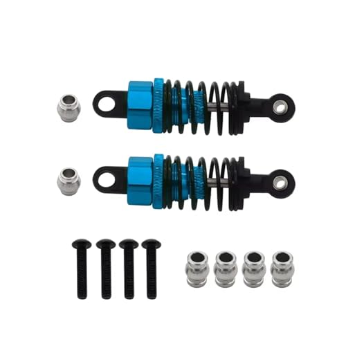 JYYTERD Kompatibel Mit TT02 Für TT01 M05 Für HPI Für HSP Für Redcat 1/10 RC Road Drift Auto Aluminium Legierung Öl Stoßdämpfer RC Stoßdämpfer(Blue,2pcs) von JYYTERD