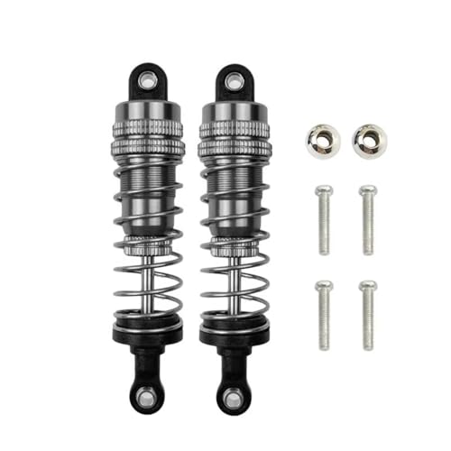 JYYTERD Kompatibel Mit WLtoy 144001 1316 1/14 RC Autoteile Metall Ölgefüllter Stoßdämpfer Vorne Hinten Für Universal RC Stoßdämpfer(Gray) von hjuink