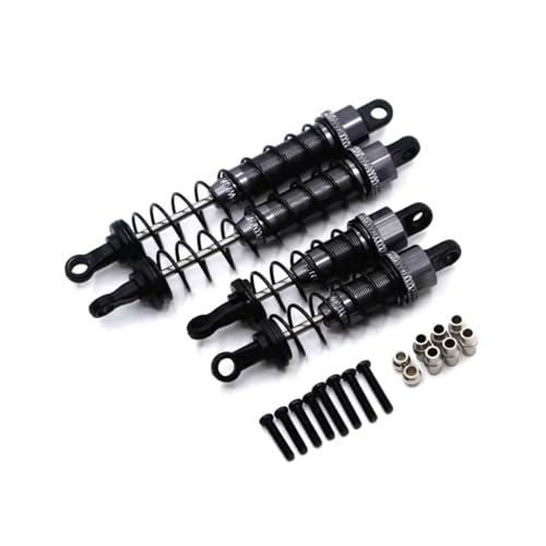 Kompatibel Mit WLtoys 12427 12428-AB 12429 12423 FY01 FY02 FY03 1/12 RC Autoteile Metall-Upgrade Für Federhydraulik Vorne Hinten Stoßdämpfer RC Stoßdämpfer(Black) von JYYTERD