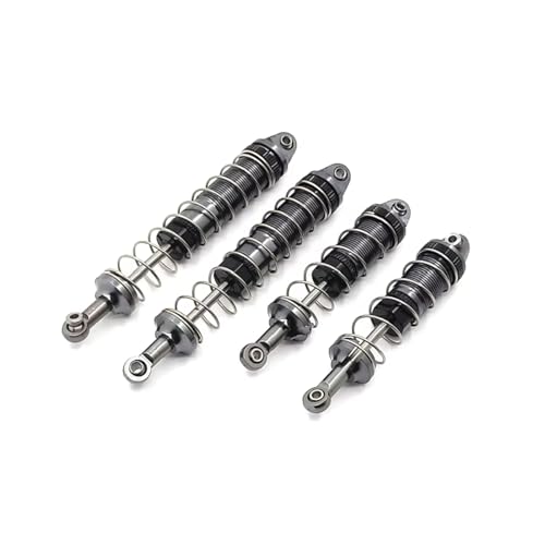 JYYTERD Kompatibel Mit WLtoys 12428-AB 12429 12423 FY01 FY02 FY03 1/12 RC Autoteile Metall Upgrade Hydraulische Vordere Und Hintere Stoßdämpfer RC Stoßdämpfer(Black) von JYYTERD