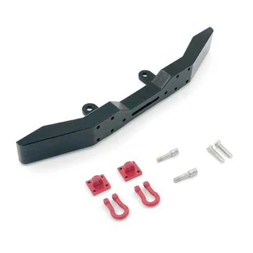 JYYTERD Kompatibel Mit WPL B14 B24 B16 B36 Q60 Q61 Q62 1/16 RC-Auto-Upgrade-Teile Zubehör Metall-Frontstoßstange Mit Abschlepphaken RC-Stoßstange(Black) von JYYTERD