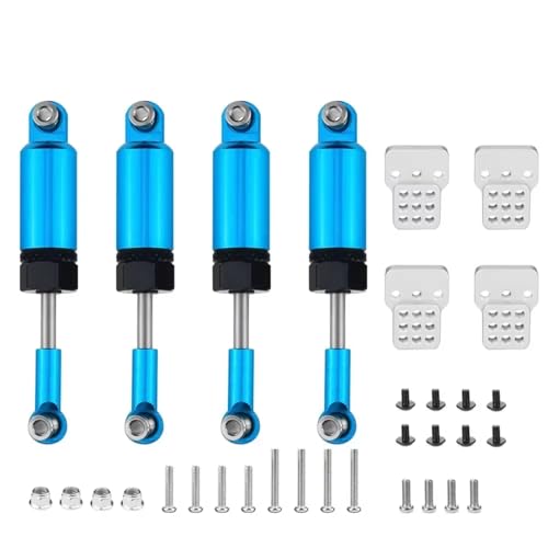 JYYTERD Kompatibel Mit WPL C14 C24 1/16 RC Autozubehör Teile Upgrade Teile Set Stoßdämpfer RC Stoßdämpfer(Blue) von hjuink