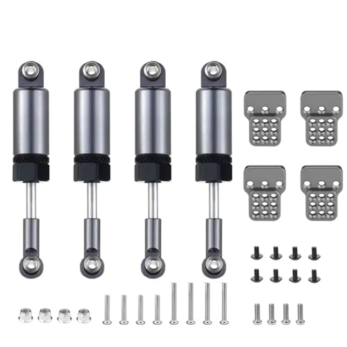 JYYTERD Kompatibel Mit WPL C14 C24 1/16 RC Car Upgrade Teile Set Stoßdämpfer RC Stoßdämpfer(Gray) von JYYTERD