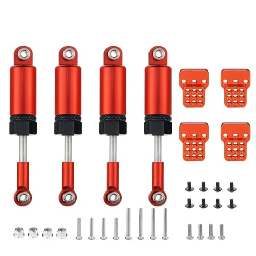 JYYTERD Kompatibel Mit WPL C14 C24 1/16 RC Car Upgrade Teile Set Stoßdämpfer RC Stoßdämpfer(Red) von JYYTERD