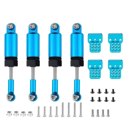 JYYTERD Kompatibel Mit WPL C14 C24 1/16 Rc Autozubehör Teile Upgrade Teile Set Stoßdämpfer RC Stoßdämpfer(Blue) von hjuink