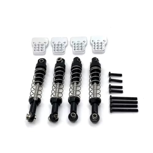 JYYTERD Kompatibel Mit WPL C14 C24 C34 C44 Für MN D90 D91 MN45 MN96 MN99 Für MN99S RC Stoßdämpfer Aus Aluminiumlegierung Mit Extender-Hard-Kits RC Stoßdämpfer(Black) von hjuink