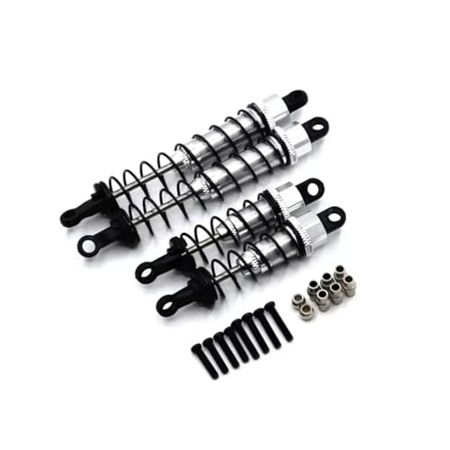 JYYTERD Kompatibel Mit Wltoys 12428 12423 12427 12429 FY-03 1/12 RC Auto Upgrades Teile Zubehör Metall Öl Stoßdämpfer RC Stoßdämpfer(Silver) von hjuink