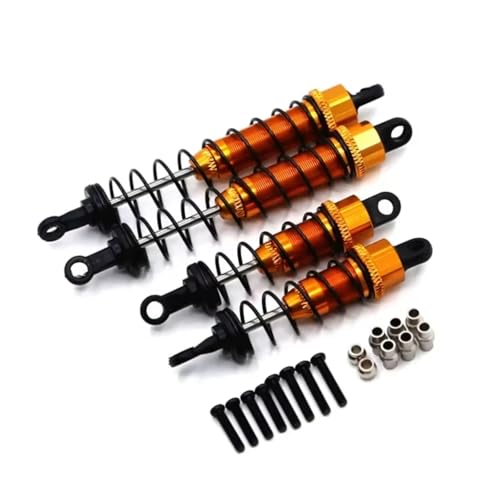 JYYTERD Kompatibel Mit Wltoys 12428 12423 12427 12429 FY-03 1/12 RC Auto Upgrades Teile Zubehör Metall Öl Stoßdämpfer RC Stoßdämpfer(Yellow) von JYYTERD