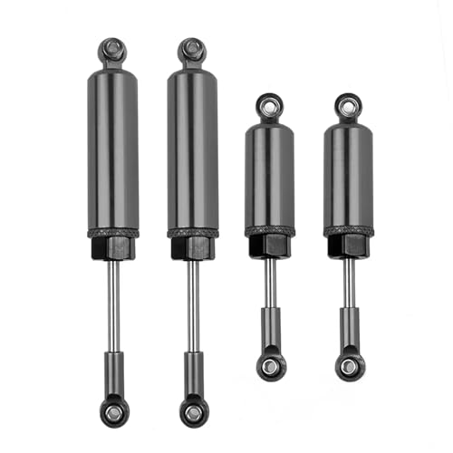 JYYTERD Kompatibel Mit Wltoys 12428 12429 12423 FY01 1/12 RC Upgrade Stoßdämpfer Teile Metall Vorne Hinten Stoßdämpfer 6061 RC Stoßdämpfer(Black) von hjuink