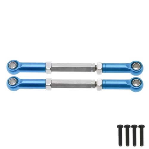 JYYTERD Kompatibel Mit Wltoys 12429 1/12 Rc Modellauto, Aufgerüsteten Teilen, Spurstange Aus Aluminiumlegierung RC Stoßdämpfer(Blue) von JYYTERD