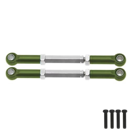 Kompatibel Mit Wltoys 12429 1/12 Rc Modellauto, Aufgerüsteten Teilen, Spurstange Aus Aluminiumlegierung RC Stoßdämpfer(Green) von JYYTERD