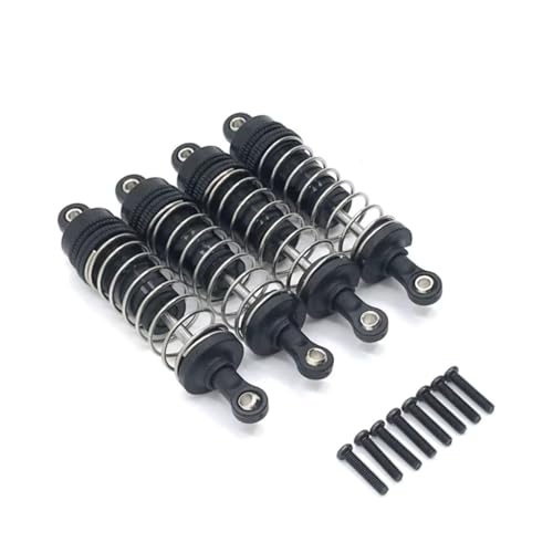 JYYTERD Kompatibel Mit Wltoys 144010 124019 124017 144001 144002 RC Car Upgrade Teile Metall Vorne Und Hinten Für Universal-Stoßdämpfer RC Stoßdämpfer(Black) von hjuink