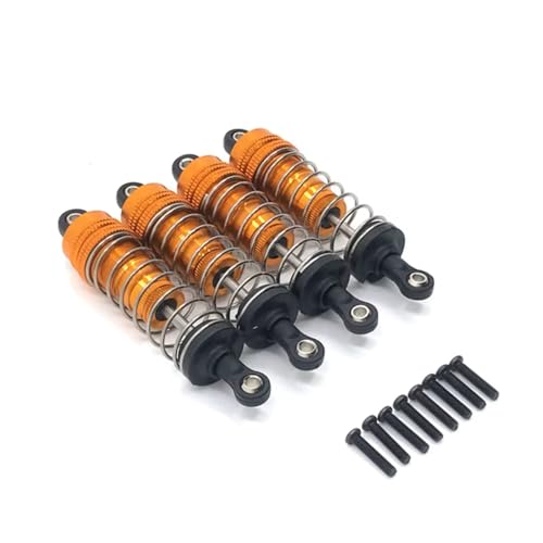 JYYTERD Kompatibel Mit Wltoys 144010 124019 124017 144001 144002 RC Car Upgrade Teile Metall Vorne Und Hinten Für Universal-Stoßdämpfer RC Stoßdämpfer(Yellow) von hjuink