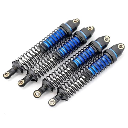 JYYTERD Kompatibel Mit YIKONG 4103 4102 4082 1/10 1/8 Fernbedienung Für Klettern Auto Metall Stoßdämpfer Modifikation Upgrade OP Zubehör RC Stoßdämpfer(Blue) von JYYTERD