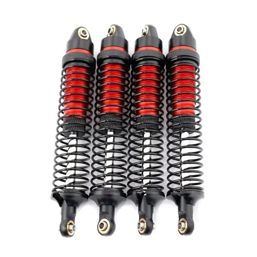 JYYTERD Kompatibel Mit YIKONG 4103 4102 4082 1/10 1/8 Fernbedienung Für Klettern Auto Metall Stoßdämpfer Modifikation Upgrade OP Zubehör RC Stoßdämpfer(Red) von JYYTERD
