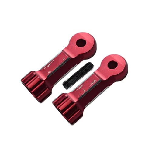 JYYTERD RC Auto Upgrade-Teile Kompatibel Mit ARRMA Für KRATON 4S Für BLX Für Brushless Für Monster Truck 1/10 RC Auto Metall Mittelstrebe Vorne Hinten Kugelschale ARA320528(Red) von JYYTERD