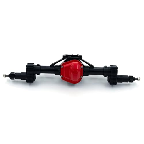 JYYTERD RC Auto Upgrade-Teile Kompatibel Mit Axial Für SCX10 90046 90047 GN8 1/10 RC Auto Aluminiumlegierung Hinten Vorderachse Heighten Ersatzteile Upgrade-Teile(Black,Rear) von JYYTERD