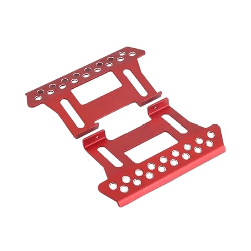 JYYTERD RC Auto Upgrade-Teile Kompatibel Mit Axial Für SCX10 90046 90047 TF2 Upgrade-Teile Aluminiumlegierung Seitenpedalplatte Tough Armor Slider 1/10 RC Crawler(Red) von JYYTERD