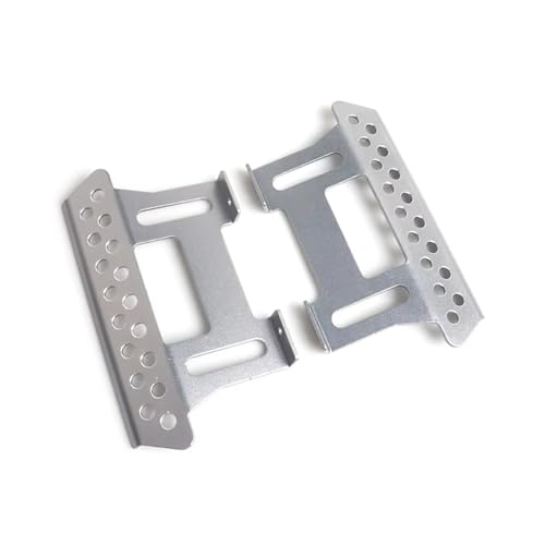 JYYTERD RC Auto Upgrade-Teile Kompatibel Mit Axial Für SCX10 90046 90047 TF2 Upgrade-Teile Aluminiumlegierung Seitenpedalplatte Tough Armor Slider 1/10 RC Crawler(Silver) von JYYTERD