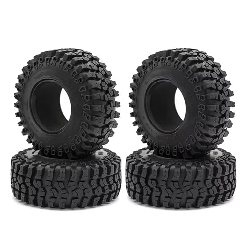 JYYTERD RC Auto Upgrade-Teile Kompatibel Mit Axial Für SCX10 90046 RR10 Für Wraith Für Trxs Für TRX4 Für TRX-6 1/10 RC Crawler Auto 125 Mm 2,2 Zoll Gummirad Reifen Reifen von JYYTERD