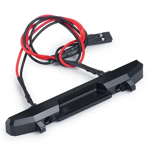 JYYTERD RC Auto Upgrade-Teile Kompatibel Mit Axial Für SCX24 AXI00002 Für Wrangler 1/24 RC Crawler Auto Upgrade Teile Metall Vorne Stoßstange Hinten Mit Licht(Rear) von JYYTERD