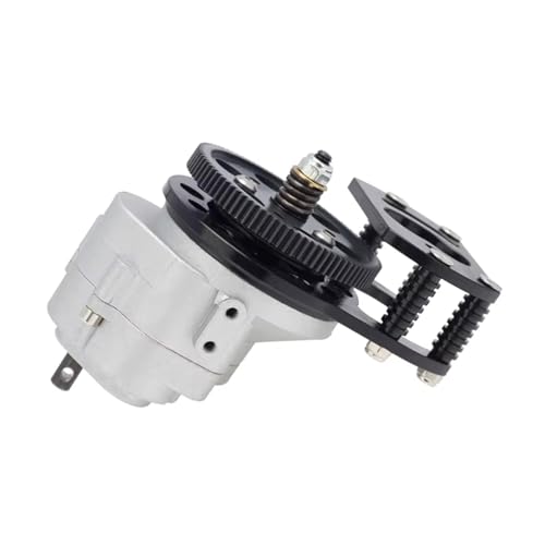JYYTERD RC Auto Upgrade-Teile Kompatibel Mit D90 II D110 Für Gelande Metal Single Für Geschwindigkeitsübertragung Mit Motorgetriebehalterung Für 1/10 RC Track Car(Silver) von JYYTERD