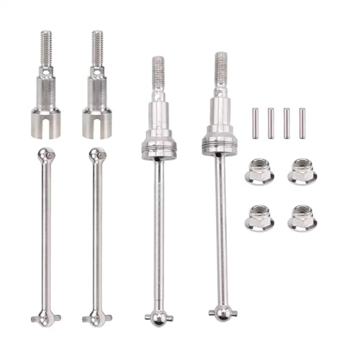 JYYTERD RC Auto Upgrade-Teile Kompatibel Mit HAIBOXING Für HBX 16889 16889A 16890 16890A SG1601 SG1602 1/16 RC-Auto-Upgrade-Teile, Metall-Antriebswelle Vorne Hinten von JYYTERD