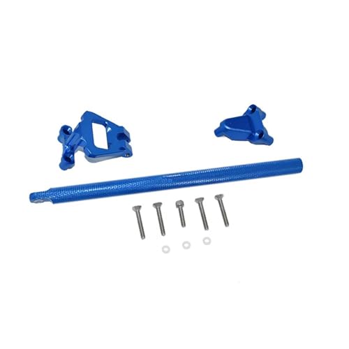 JYYTERD RC Auto Upgrade-Teile Kompatibel Mit HOSS 4X4 Für VXL 3S-90076-4 4WD Für Monster Truck 1/10 RC Car Center Brace Bar Middle Body Support Rod Fixed Kiel Tie Rod(Blue) von JYYTERD