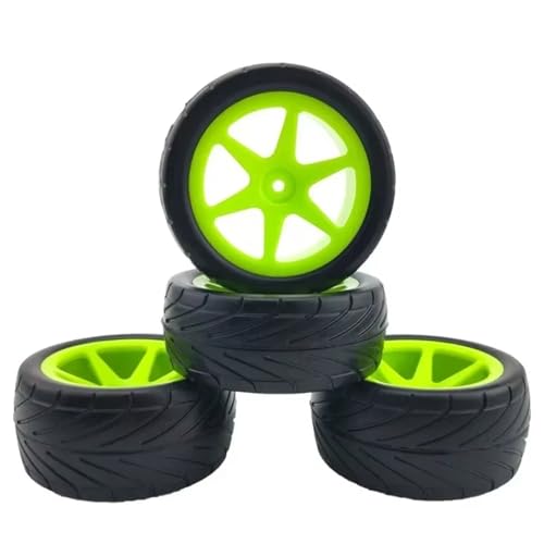 JYYTERD RC Auto Upgrade-Teile Kompatibel Mit HPI WR8 Für LC Running Broker Road Tire 1/10 Off-Road Fahrzeug Reifen Ersatz Ersatzteile(Green) von JYYTERD