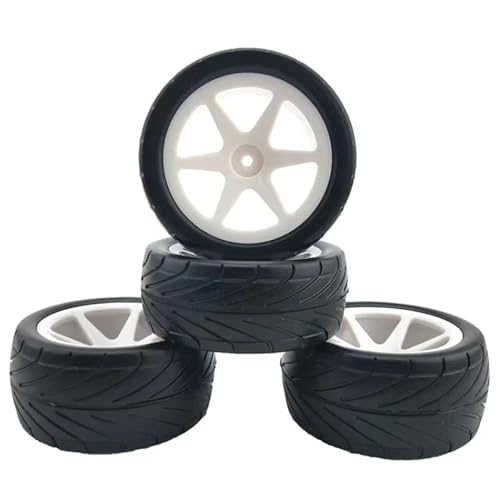 JYYTERD RC Auto Upgrade-Teile Kompatibel Mit HPI WR8 Für LC Running Broker Road Tire 1/10 Off-Road Fahrzeug Reifen Ersatz Ersatzteile(White) von JYYTERD