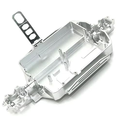 JYYTERD RC Auto Upgrade-Teile Kompatibel Mit Hyper Für Go 16207 16208 16209 16210 H16 M162 1/16 RC Car Upgrade Teile Zubehör Metallkörper Für Chassis(Silver) von JYYTERD