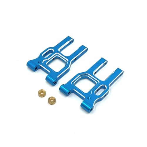 JYYTERD RC Auto Upgrade-Teile Kompatibel Mit LC Für Racing PTG-2 PTG-2R 1/10 RC Model Crawler Car Truck Für Buggy Accessoires Metall Upgrade-Teile Vorne Für Schwung Arm(Blue) von JYYTERD